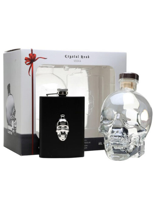 Crystal Head Vodka s ploskačkou GB 0,7l 40%