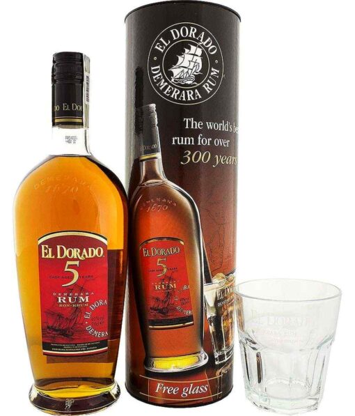 El Dorado 5 years 0,7l 40% + 1 pohár