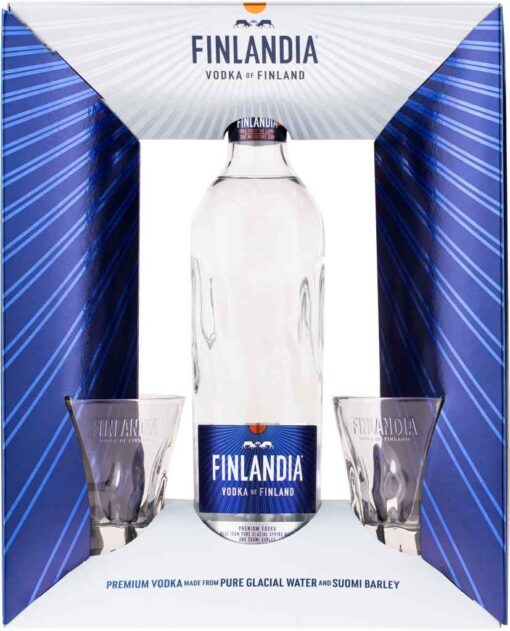 Finlandia 40% 0,7l + 2 poháre GB