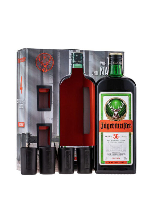 Jägermeister Day & Night 1,75l 35% + 4 pohárov