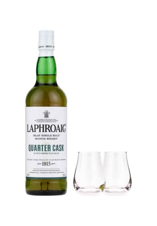 Laphroaig Quarter Cask 0,7l 48% GB + 2 poháre