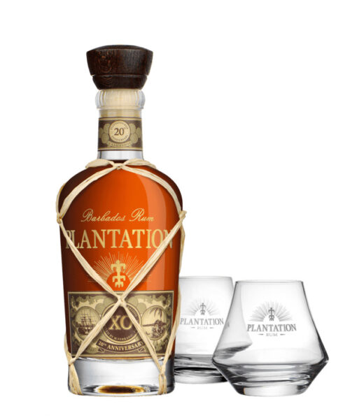 Plantation XO 20th Anniversary s 2 pohármi 40% 0,7 l