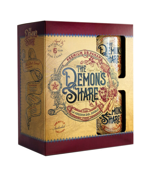 The Demons Share Rum Set 40% 0,7l + 2 poháre GB