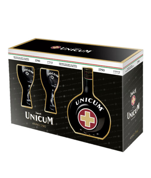 Zwack Unicum 40% 0,7l + 2 poháre GB