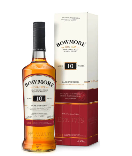 Bowmore 10yo Dark & Intense Travel Exclusive 40% 1l GB