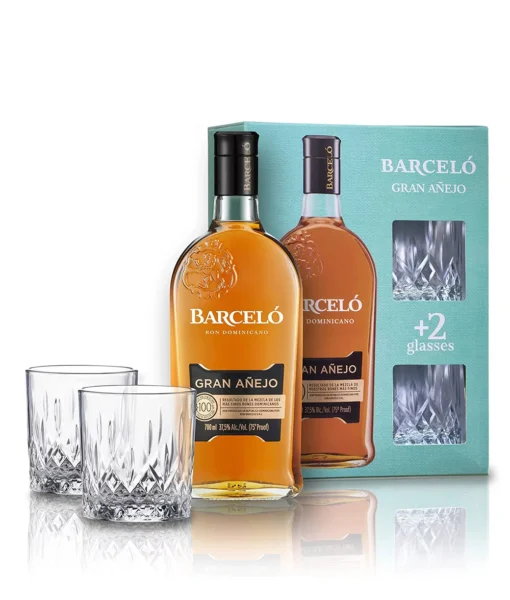 Barcelo Gran Anejo 0,7l 37,5% + 2 poháre GB