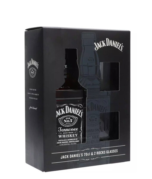 Jack Daniels 0,7l 40% + 2 poháre GB