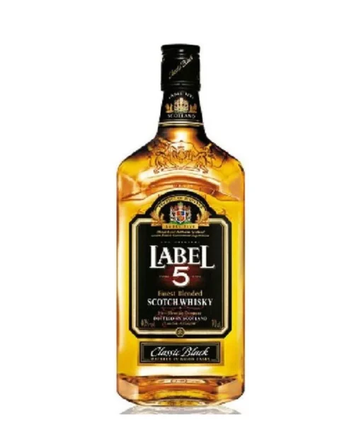 Label 5 Classic Black Blended Scotch Whisky 40% 0,7l