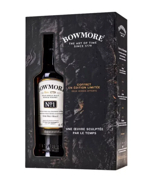 Bowmore No.1 Malt Islay Single Malt 40% 0,7l+2 poháre GB