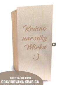Drevena krabica s gravirom