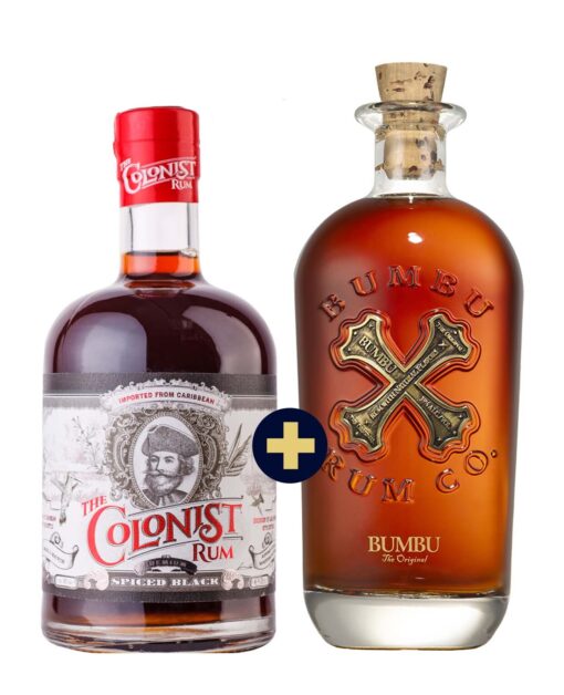 Bumbu Rum 0,7l 40% + The Colonist Black Spiced Spirit 0,7l 40% set