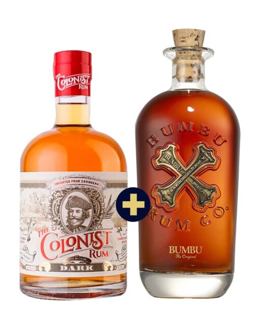 Bumbu Rum 0,7l 40% + The Colonist Dark Rum 0,7l 40% set