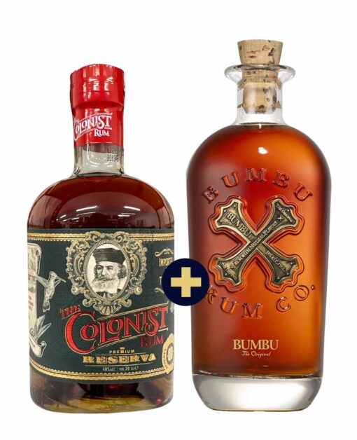 Bumbu Rum 0,7l 40% + The Colonist Reserva Rum 0,7l 40% set