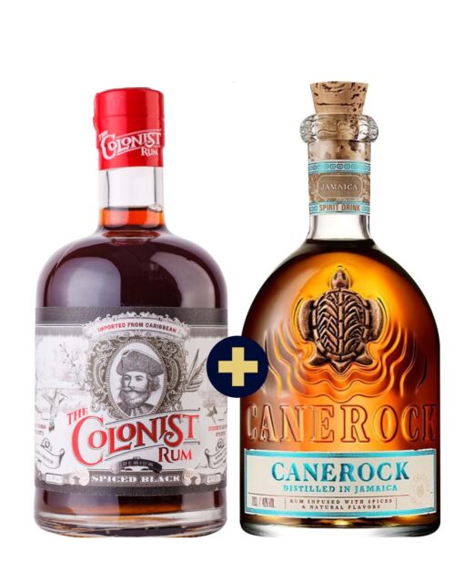 Canerock 40% 0,7l + The Colonist Rum Spiced Black 40% 0,7l set