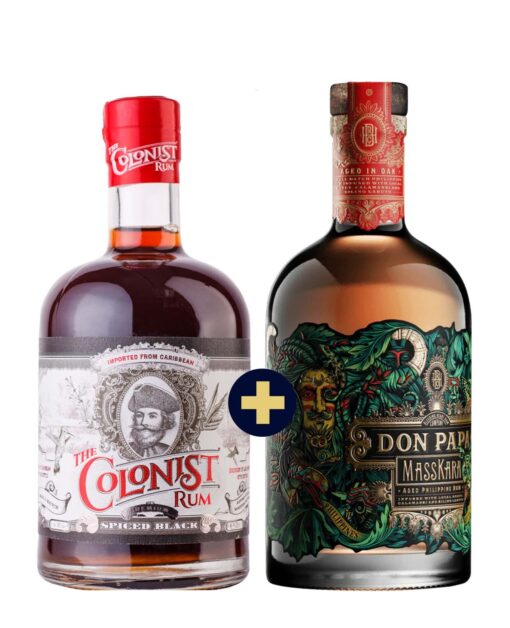 Don Papa Masskara 0,7l 40% + The Colonist Black Spiced Spirit 40% 0,7l set