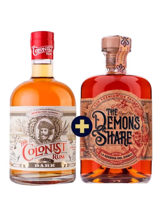 The Demons Share Rum 0,7l 40% + The Colonist Dark Rum 40% 0,7l set