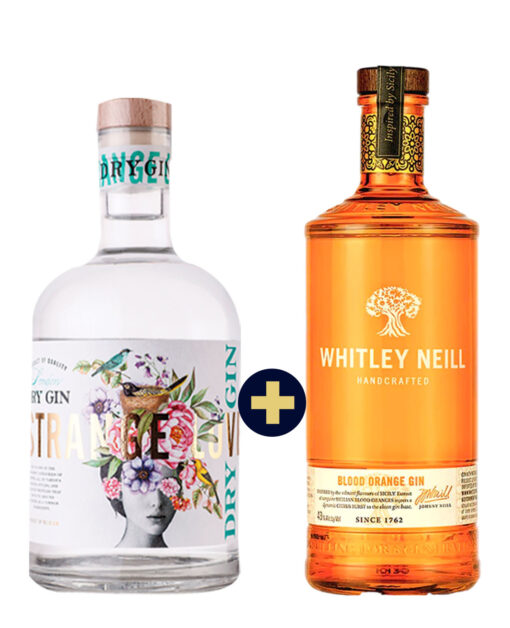 Whitley Neill Blood Orange Gin 0,7l 43% + Strange Luve Gin 0,7l 40%