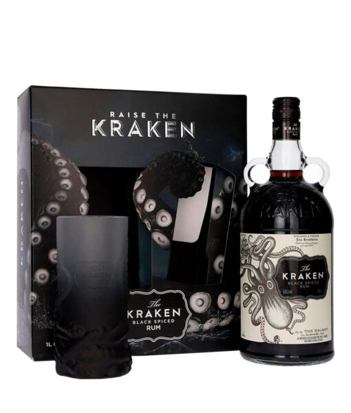 Kraken Black Spiced + 1 pohár 40% 1l GB