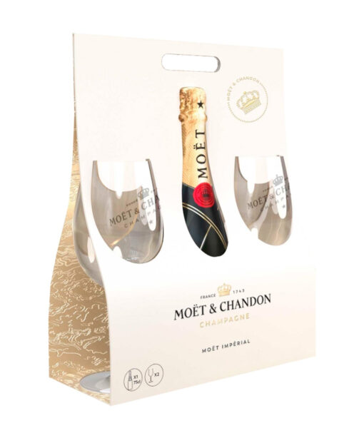 Moet & Chandon Brut 12% 0,75l + 2 pohár GB