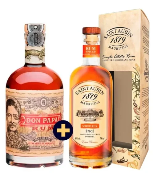 Don Papa 40% 0,7l + Saint Aubin Extra Premium Spiced Épicé 40% 0,7l