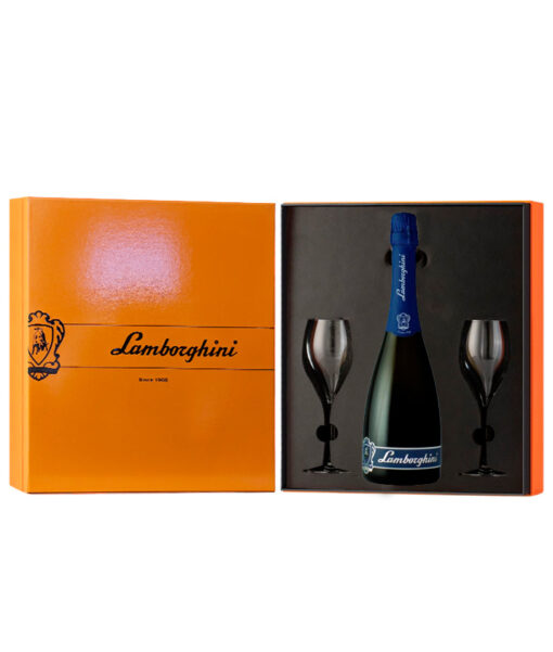 Lamborghini Extra Dry Prosecco D.O.C. Treviso Millesimato 0,75l 11% + 2 poháre