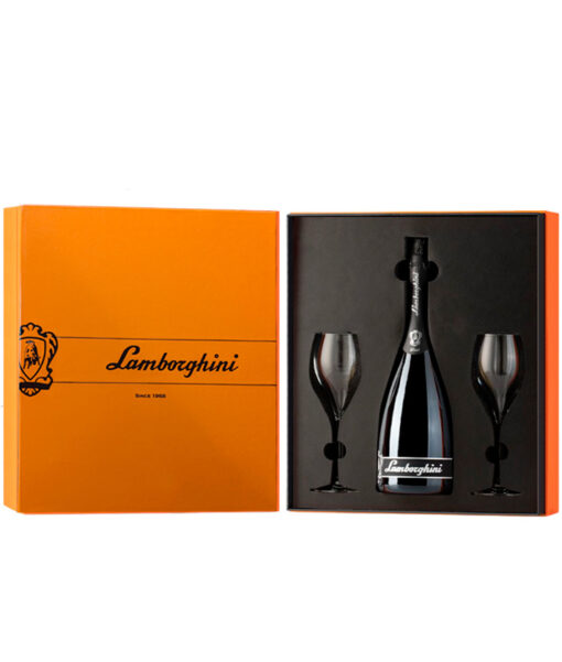 Lamborghini Spumante Brut Pinot Chardonnay 0,75l 12% + 2 poháre