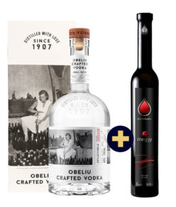 Obeliu Crafted Vodka 0,7l 40% GB + 1 Csepp Pálinka Meggypálinka 2022 0,35l 40% (Višňovica)