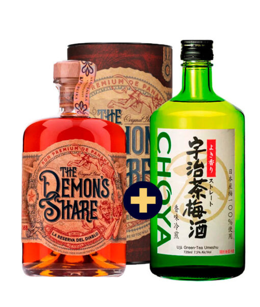 The Demons Share Rum 40%, 0,7l TU + CHOYA Umeshu UJI Green Tea 7,5% 0,72l