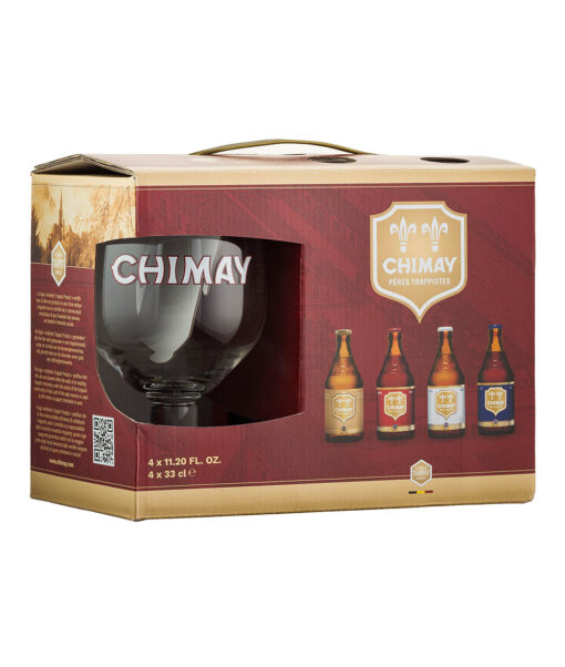 Chimay darčekové balenie 4x 0,33l + 1 pohár GB