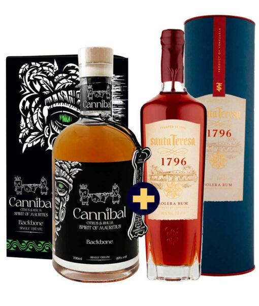 Cannibal Backbone – Citrus & Rum 0,7l 40% GB + Santa Teresa 1796 Ron Antiguo de Solera 0,7l 40% GB set