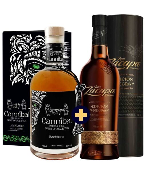 Cannibal Backbone – Citrus & Rum 0,7l 40% GB + Zacapa Centenario Edicion Negra Solera Gran Reserva 43% 0,7l TU set