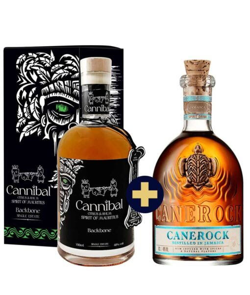 Cannibal Backbone – Citrus & Rum 0,7l 40% GB + Canerock Rum 0,7l 40% 