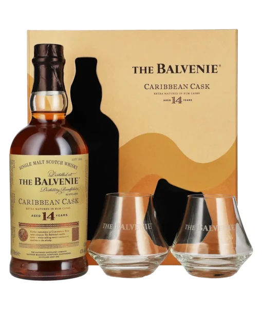 The Balvenie 14 Caribbean s dvoma pohármi GB 0,7l 43%