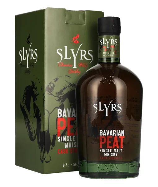 Slyrs Single Malt Whisky Bavarian PEAT Cask Strength 1.1 56,1% 0,7l GB